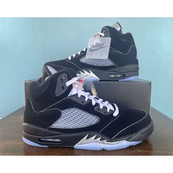Nike Air Jordan 5 Retro OG "Black Metallic Reimagined" Men's Sz 11.5 HF3975-001 - Picture 1 of 12